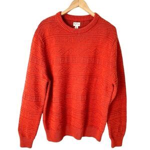 J. Crew Mens Crewneck Fishermen Pullover Sweater Heavy Cotton Size XL NWT